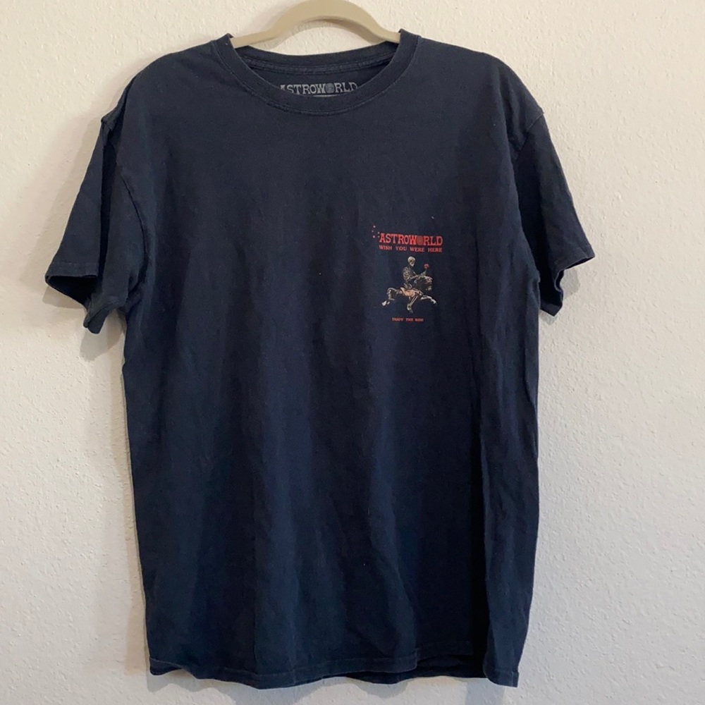 ASTROWORLD Merch! Wish you were here. Enjoy the ride. Size L, 100% Cotton